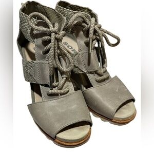 Sorel Joanie wedge lace women shoes sz 7